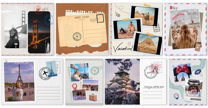 Own postcard make template postcards printable saved choose board